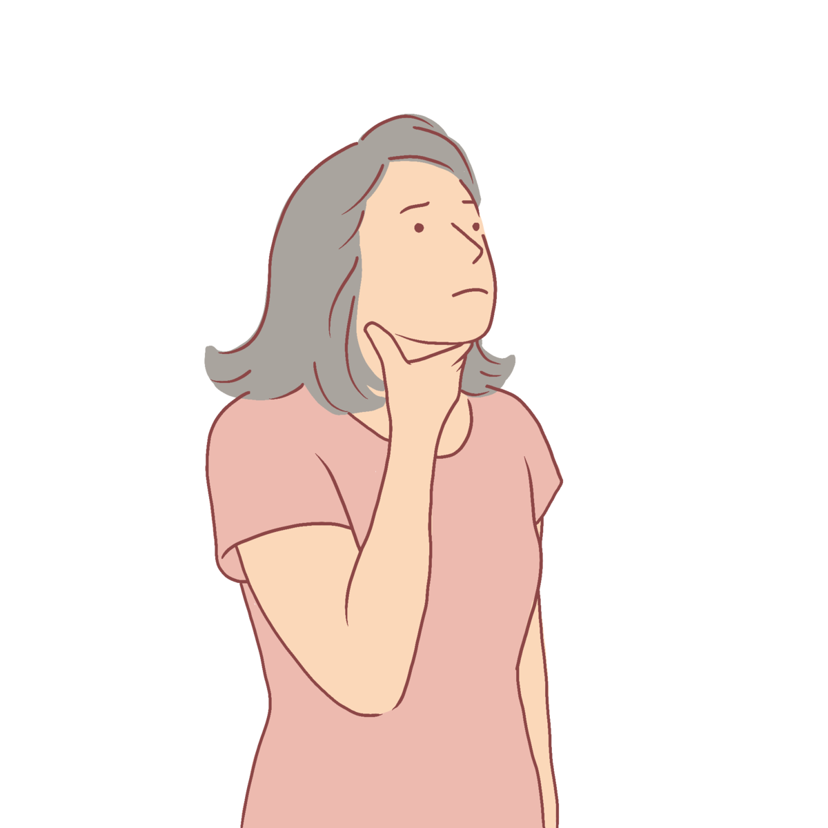 —Pngtree—young female character puts hand 6636218 1