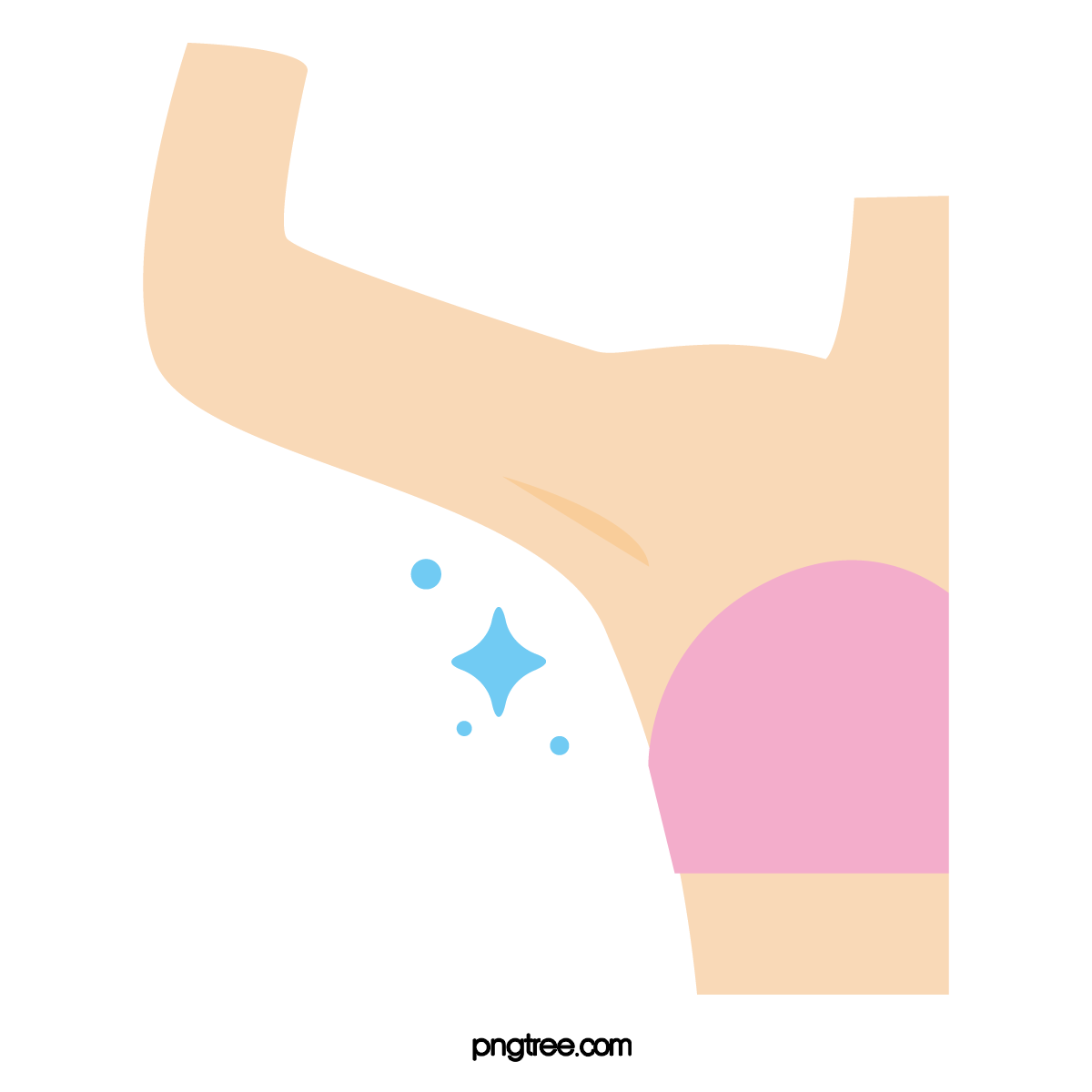 —Pngtree—cartoon human armpit 2242118