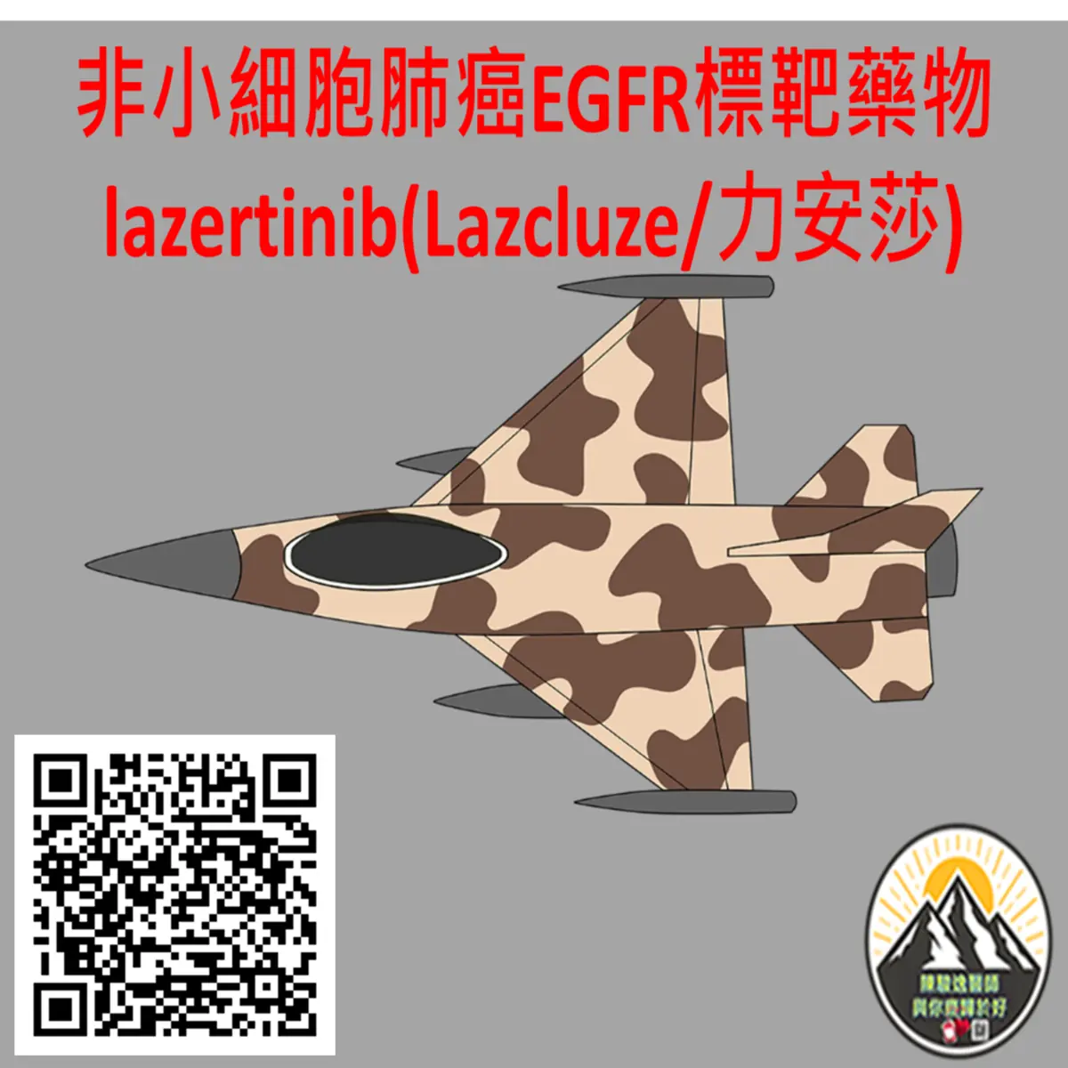 非小細胞肺癌EGFR標靶藥物 lazertinib(Lazcluze/力安莎)