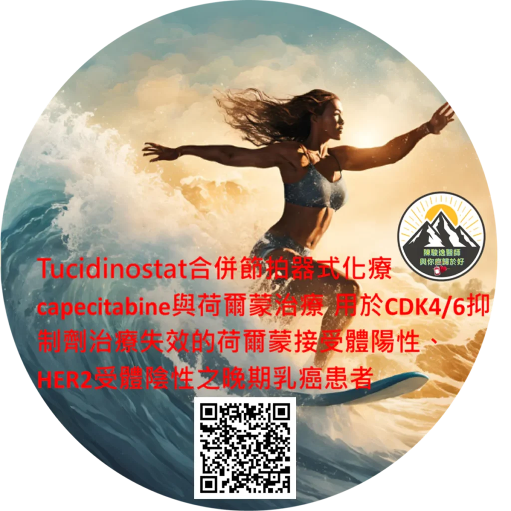 Tucidinostat合併節拍器式化療capecitabine與荷爾蒙治療 用於CDK4/6抑制劑治療失效的荷爾蒙接受體陽性、HER2受體陰性之晚期乳癌患者 3 2026121506 1
