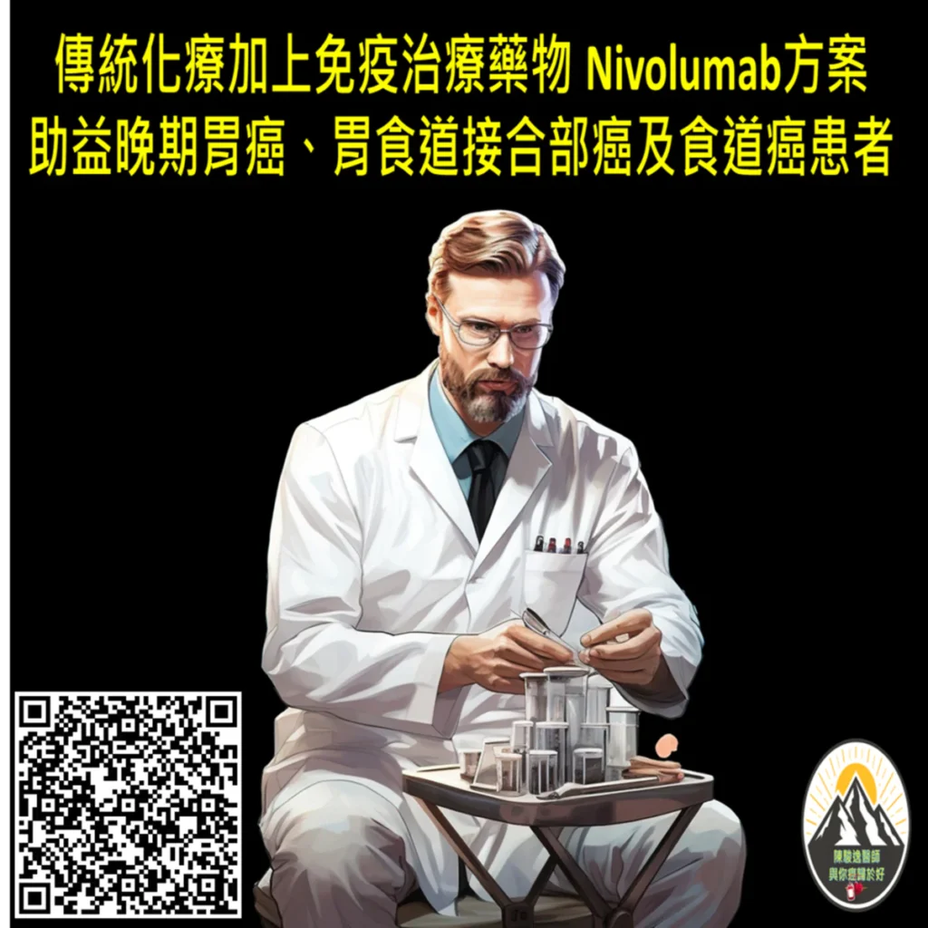 傳統化療加上免疫治療藥物 Nivolumab方案 助益晚期胃癌、胃食道接合部癌及食道癌患者 2 2026030302 1 1