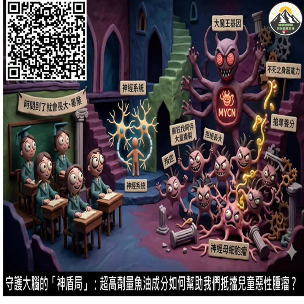 守護大腦的「神盾局」:超高劑量魚油成分如何幫助我們抵擋兒童惡性腫瘤? 2 2026051924 1