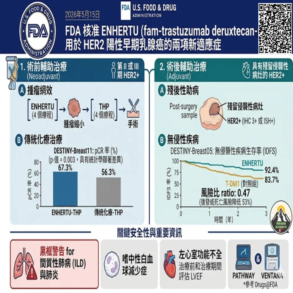 Trastuzumab deruxtecan(商品名:Enhertu /優赫得)於2026年5月正式前進早期乳癌治療之列 2 2026053112 1