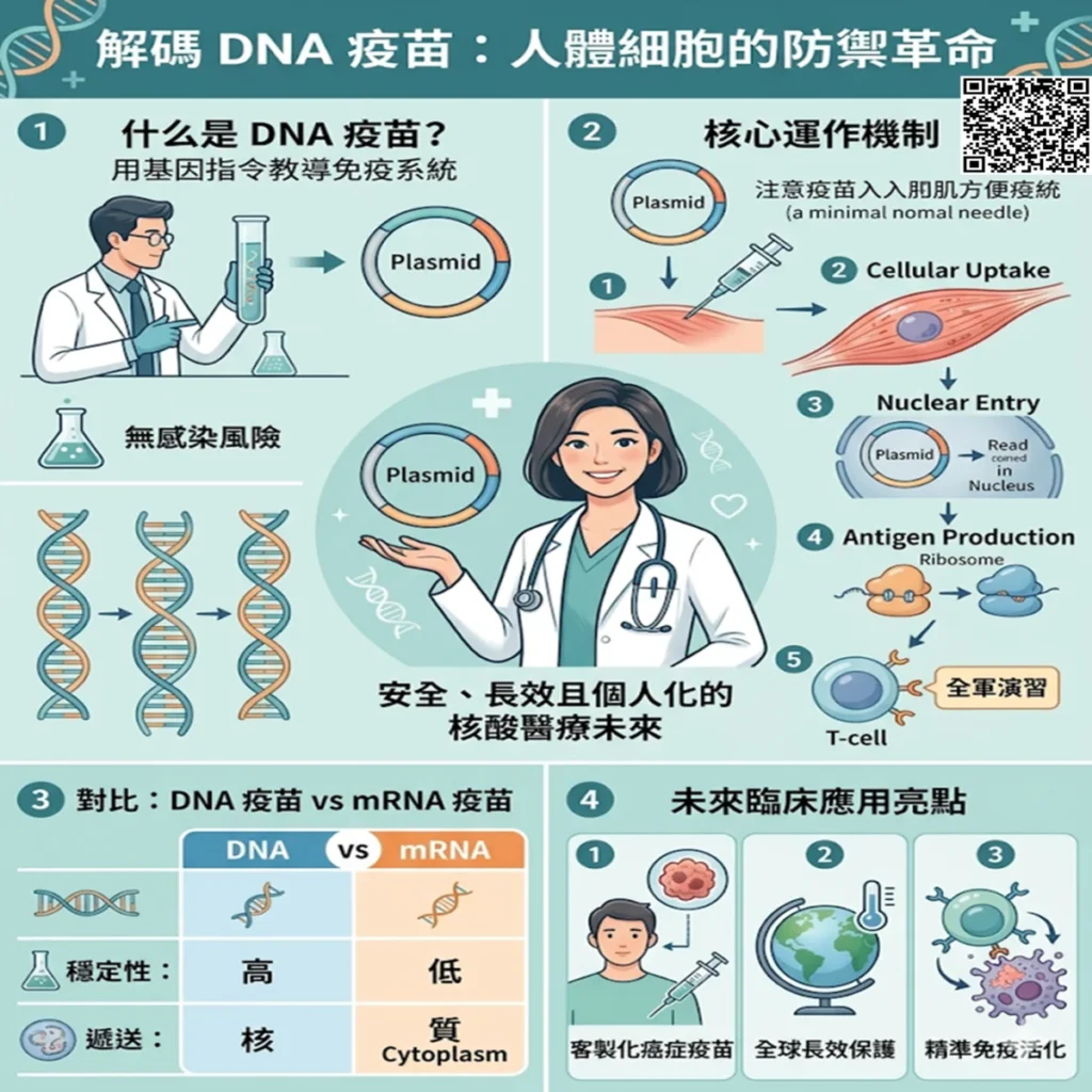 空投免疫設計圖:DNA 疫苗如何教導身體精準獵殺癌細胞與病毒? 2 0001 37 1