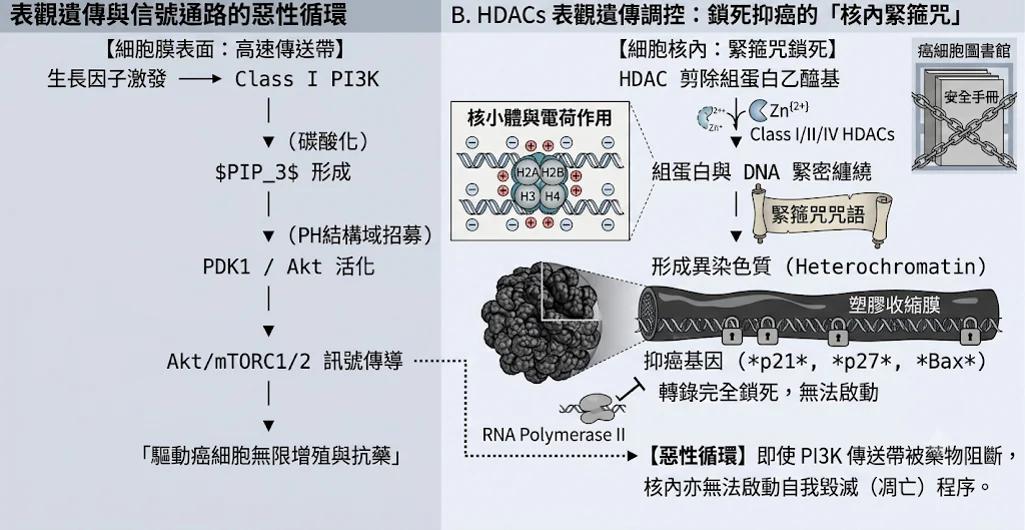 雙劍合璧的抗癌降魔術:從小分子雜合體「CUDC-907」看表觀遺傳與 PI3K 訊號通路的協同阻擊戰 3 0001 38