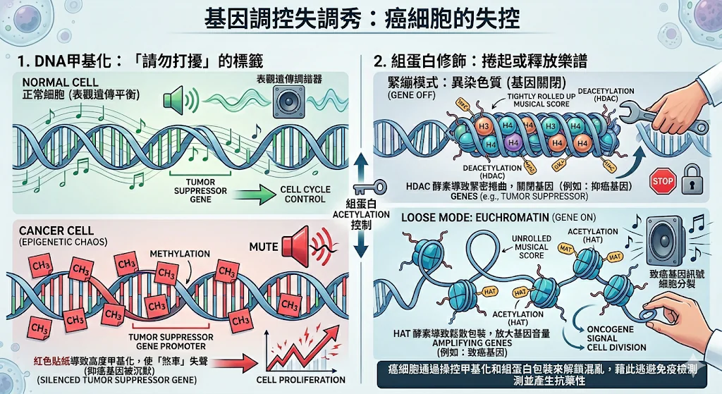 癌症的「基因開關」出錯了?用一場音響調音秀看懂表觀遺傳學 2 0001 45