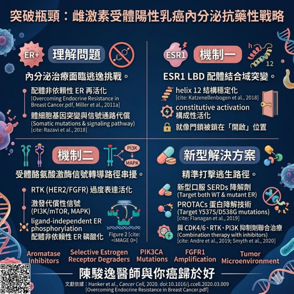 跨越荷爾蒙受體陽性乳癌的荷爾蒙治療抗藥性瓶頸 2 0003 5 1