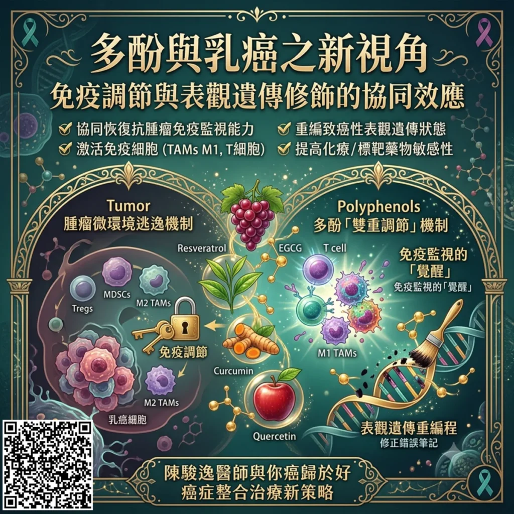 多酚與乳癌之新視角:免疫調節與表觀遺傳修飾的協同效應 2 0004 2