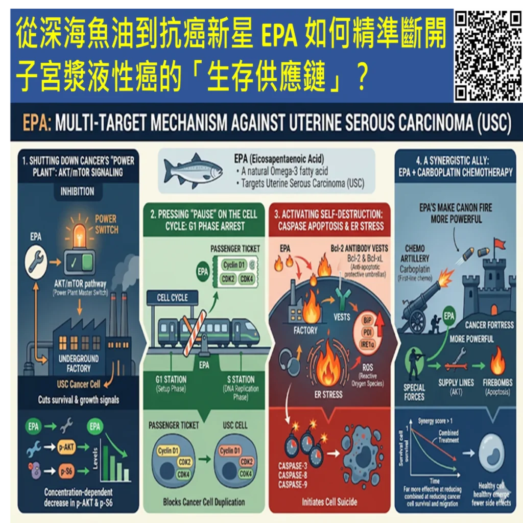 從深海魚油到抗癌新星 EPA 如何精準斷開子宮漿液性癌的「生存供應鏈」? 2 2026060203 1