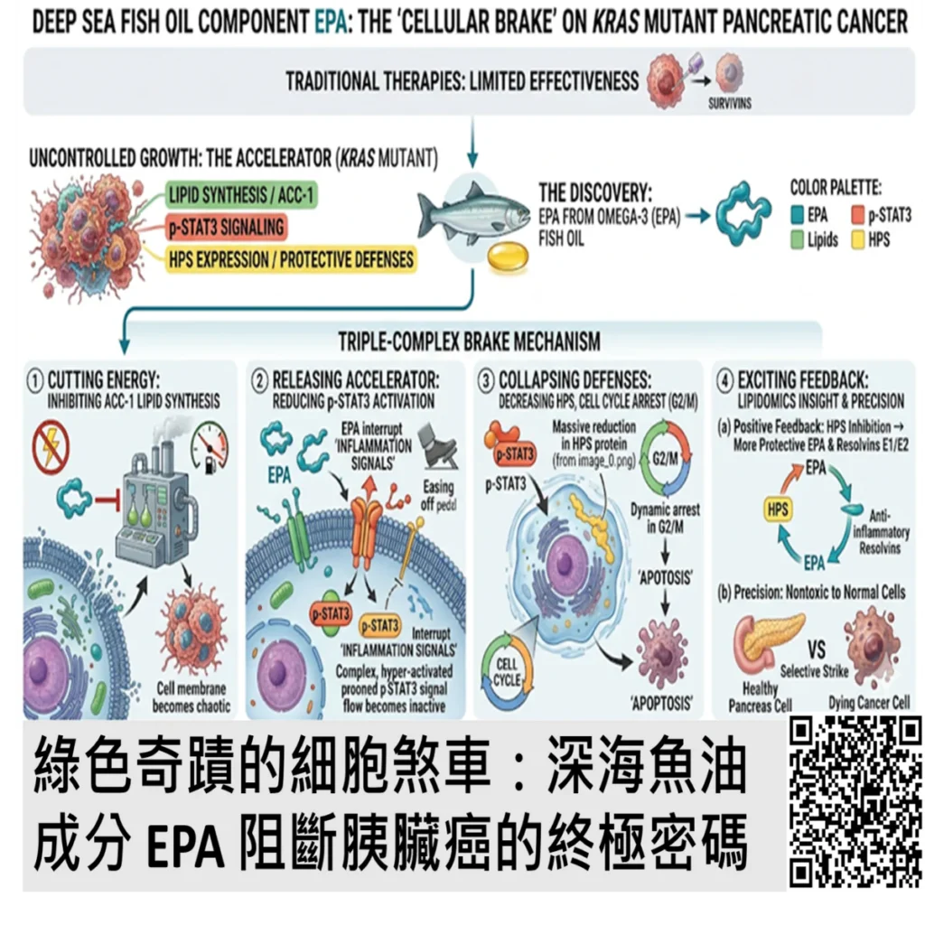 綠色奇蹟的細胞煞車:深海魚油成分 EPA 阻斷胰臟癌的終極密碼 2 2026060205 1