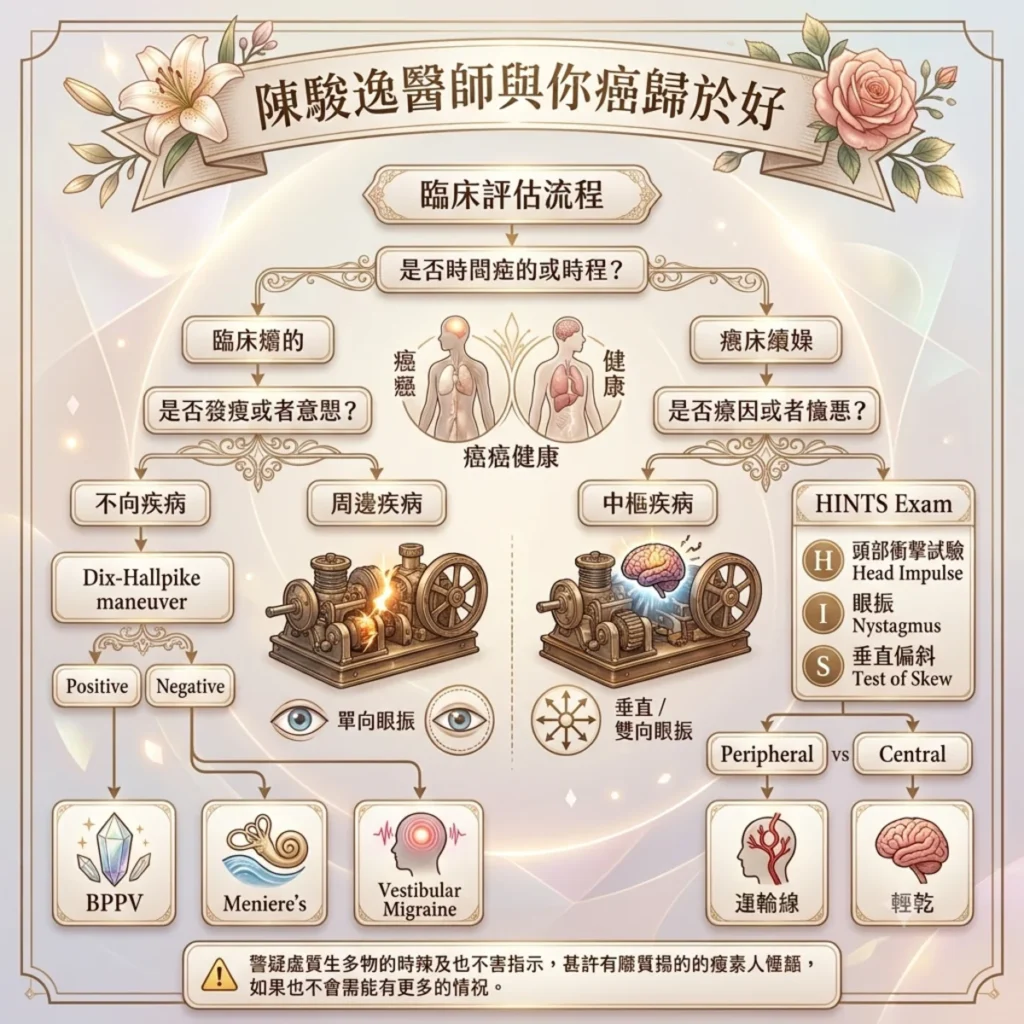 轉個不停的世界:如何用「時間與誘因」精準拆解眩暈難題 2 0008 15