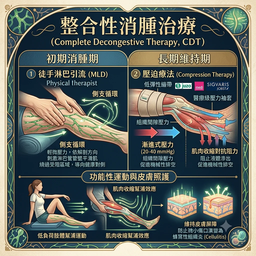 疏通生命的支流:癌症治療後淋巴水腫的病理機制與當代臨床管理策略 2 0008 3