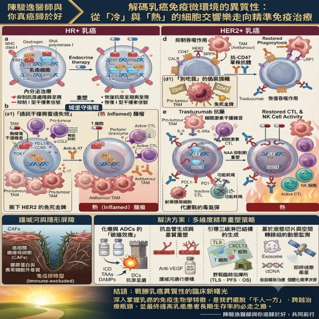 解碼乳癌免疫微環境的異質性:從「冷」與「熱」的細胞交響樂走向精準免疫治療 2 0008 30