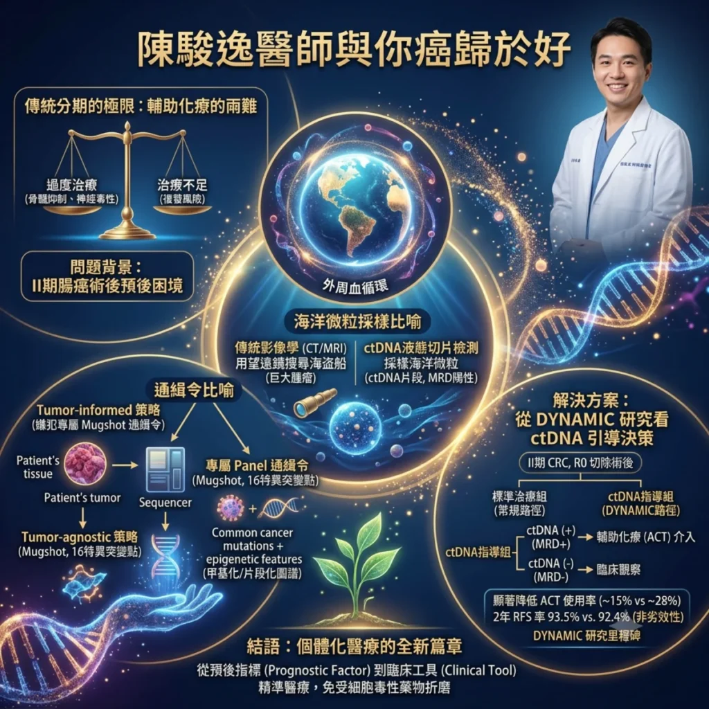 尋找血液中的「隱形實體」:以 ctDNA MRD 檢測打破大腸直腸癌術後輔助化療的決策迷局 2 0009 23
