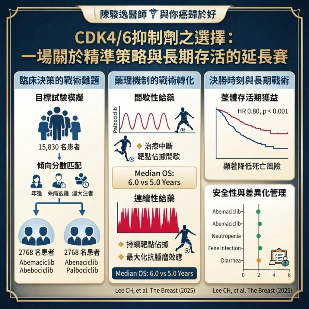 CDK4/6抑制劑之選擇:一場關於精準策略與長期存活的延長賽 2 0011 4 1
