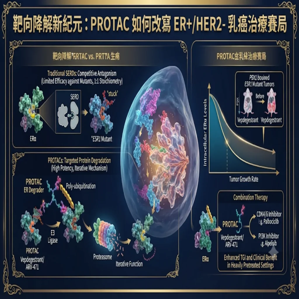 靶向降解新紀元:PROTAC 如何改寫荷爾蒙受體陽性/HER2陰性之乳癌治療賽局 2 0013 9