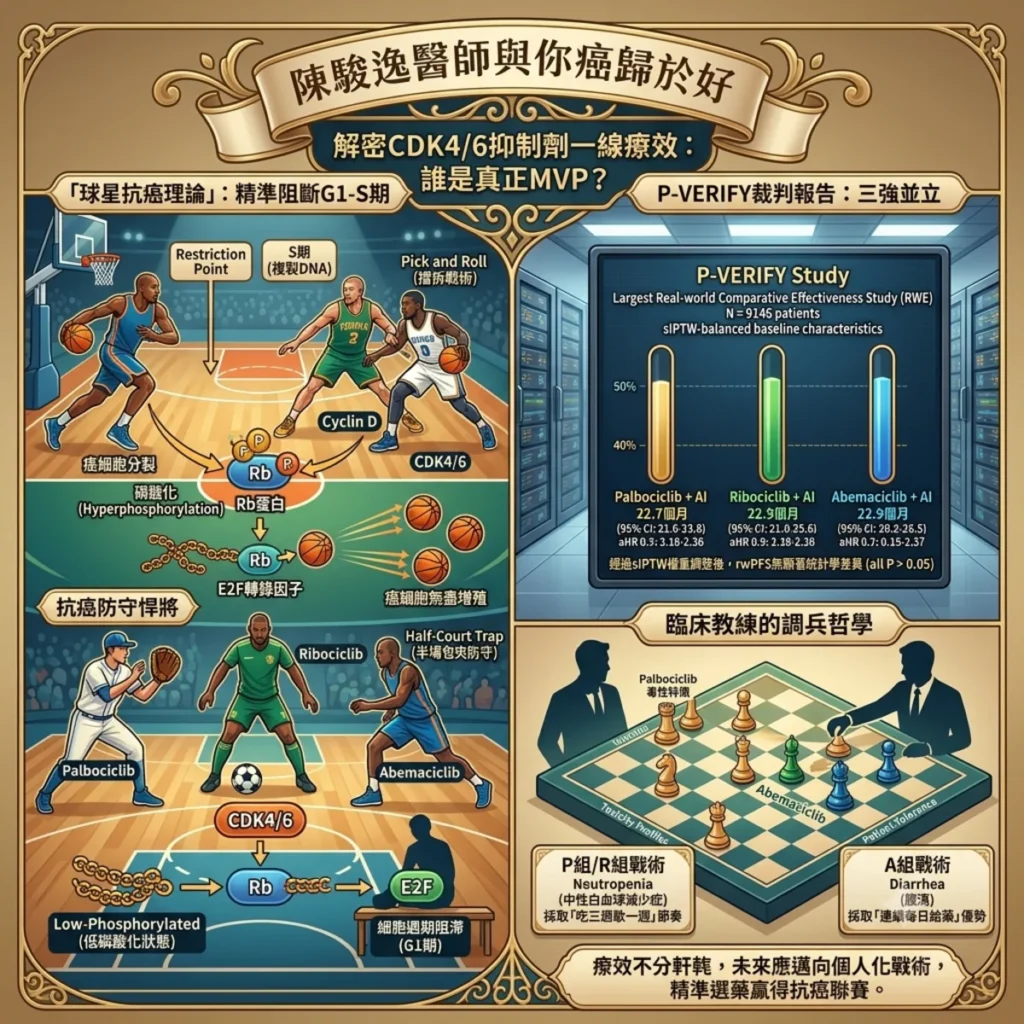 誰是真正的一線MVP?從P-VERIFY解密CDK4/6抑制劑的「賽道實力」 2 0014 1