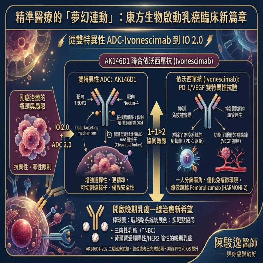 精準醫療的「夢幻連動」:從雙特異性 ADC-Ivonescimab 到 IO 2.0,康方生物啟動乳癌臨床新篇章 2 00001 3