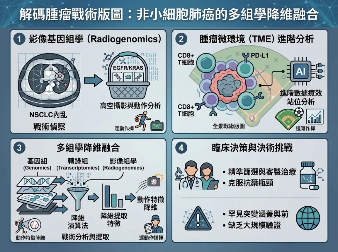 解碼腫瘤戰術版圖:多組學降維融合 如何打破非小細胞肺癌的治療瓶頸 1 0001 5