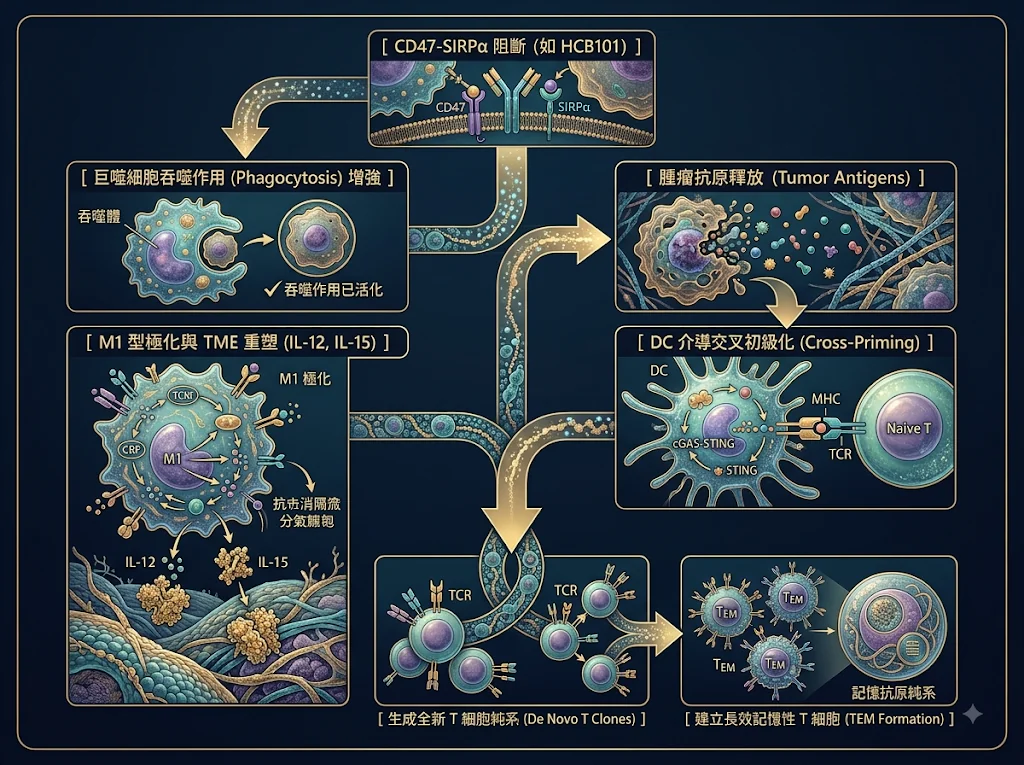 重塑腫瘤微環境:從 PD-1/PD-L1 瓶頸到 CD47-SIRPα 軸解鎖的初始T 細胞免疫重塑 1 0001