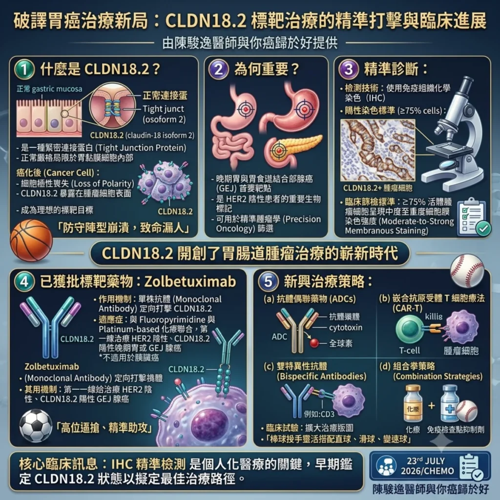 破譯胃癌治療新局:CLDN18.2 標靶治療的精準打擊與臨床進展 2 0013 18
