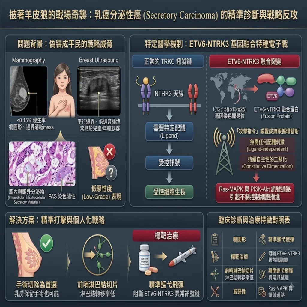 披著羊皮狼的戰場奇襲:分泌性乳癌(Secretory Carcinoma)的精準診斷與戰略反攻 1 0019 51