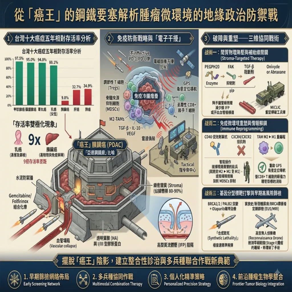 從「癌王」的鋼鐵要塞 解析胰臟癌之腫瘤微環境的地緣政治防禦戰 2 0019 55