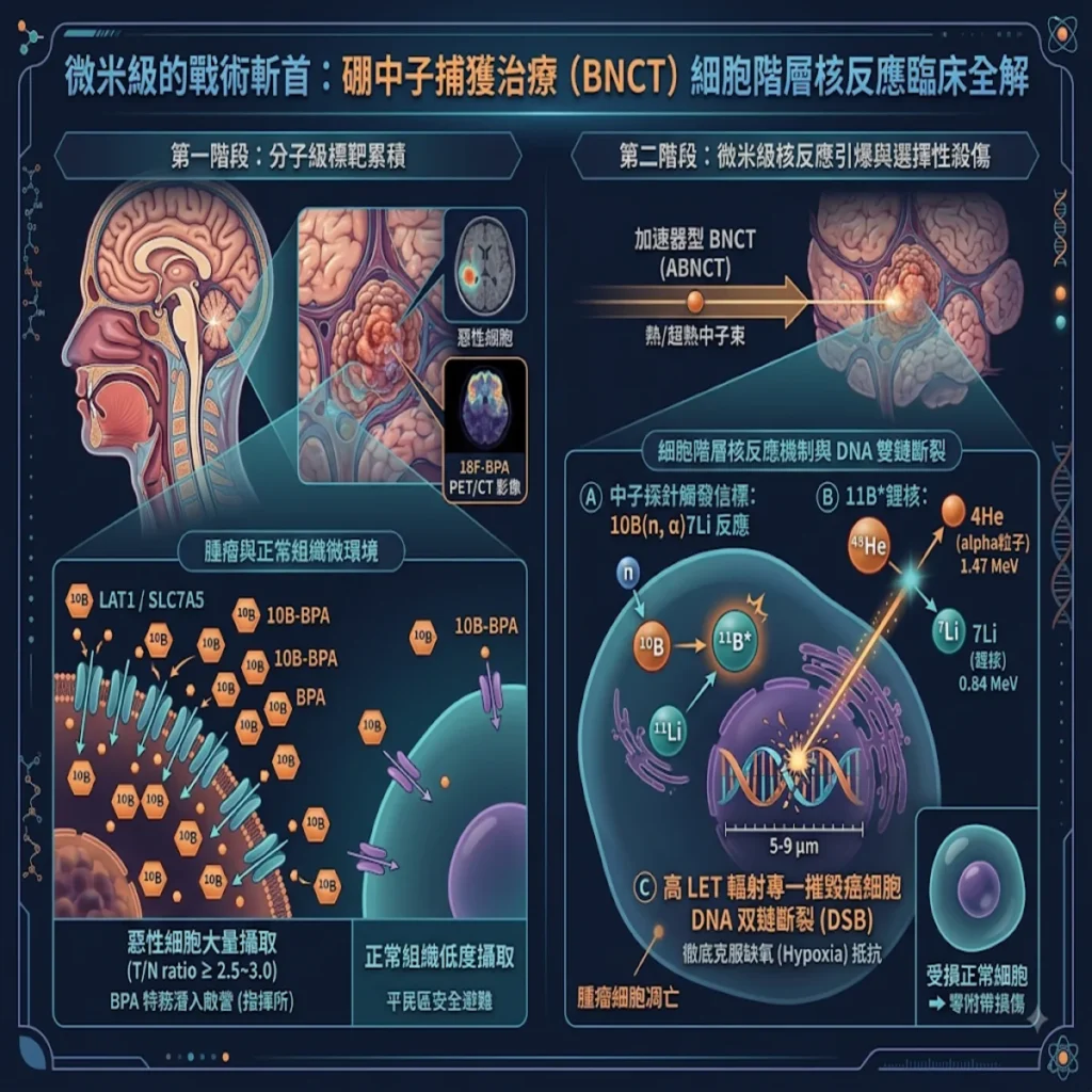 微米級的戰術斬首:硼中子捕獲治療(BNCT)細胞階層核反應臨床全解 2 0019 60