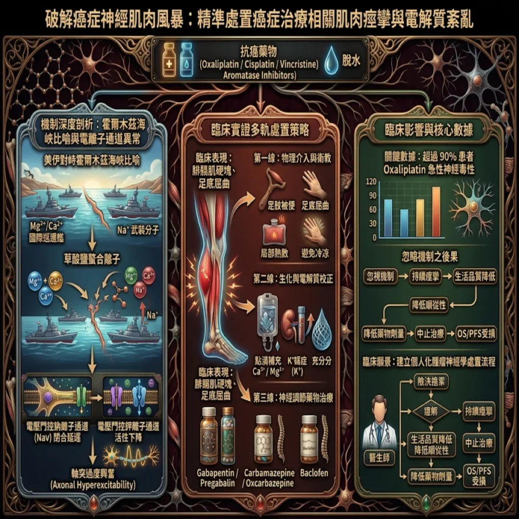 破解癌症神經肌肉風暴:臨床精準處置癌症治療相關肌肉痙攣與電解質紊亂 2 0019 66