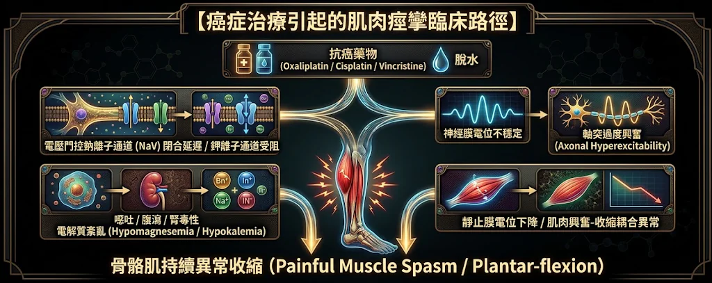 破解癌症神經肌肉風暴:臨床精準處置癌症治療相關肌肉痙攣與電解質紊亂 1 0019 8