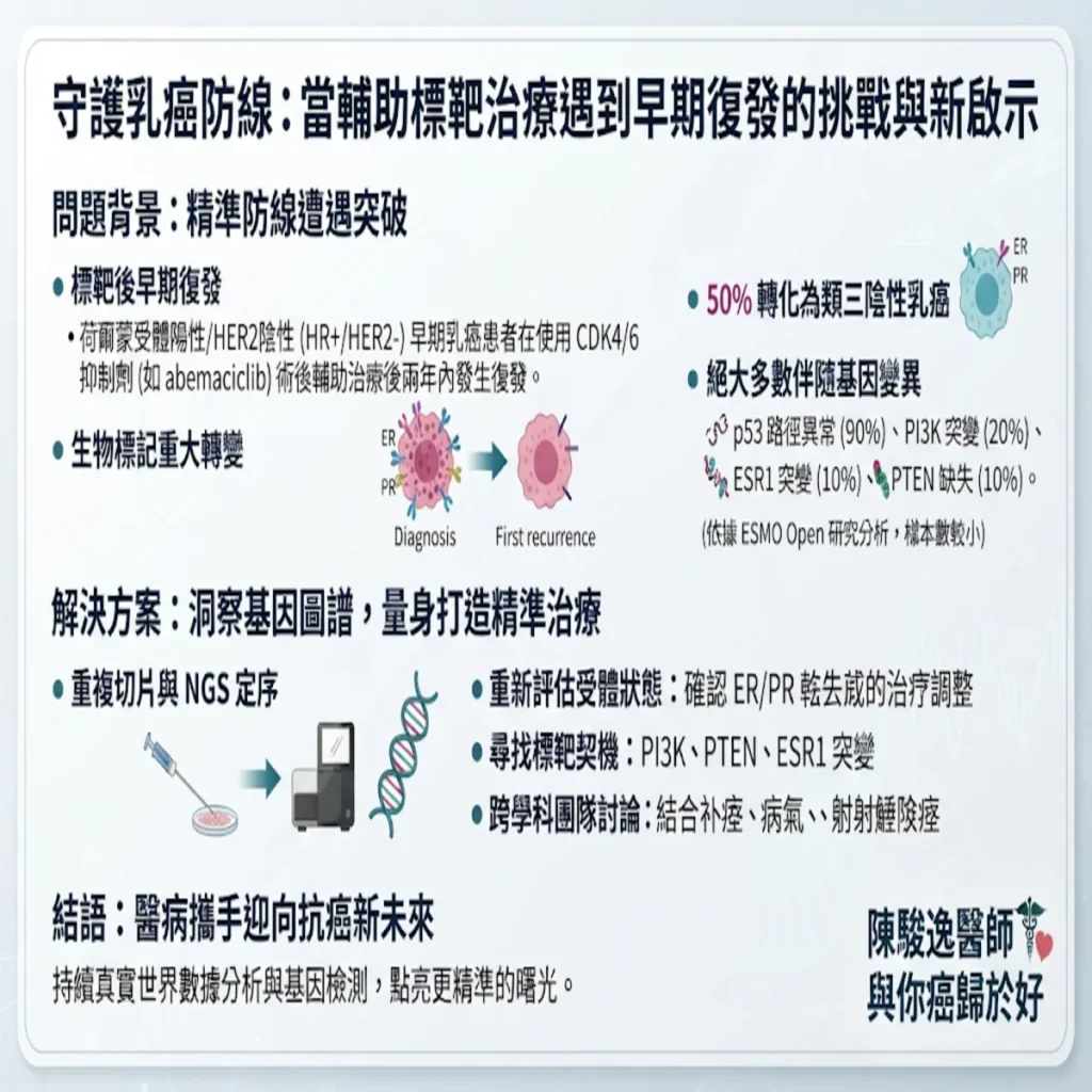 守護乳癌防線:當輔助標靶治療遇到早期復發的挑戰與新啟示 2 00005 35