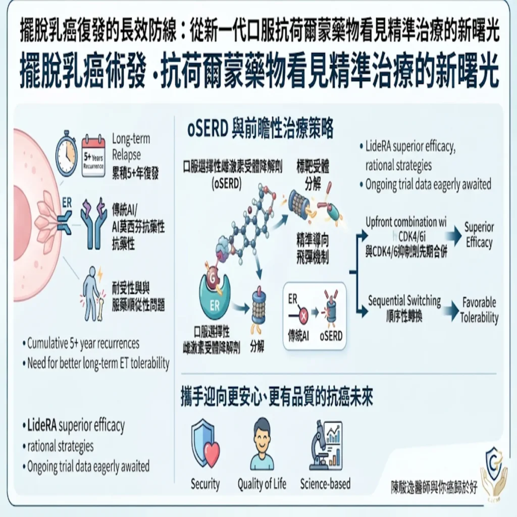 擺脫乳癌復發的長效防線:從新一代口服抗荷爾蒙藥物看見精準治療的新曙光 3 00005 36
