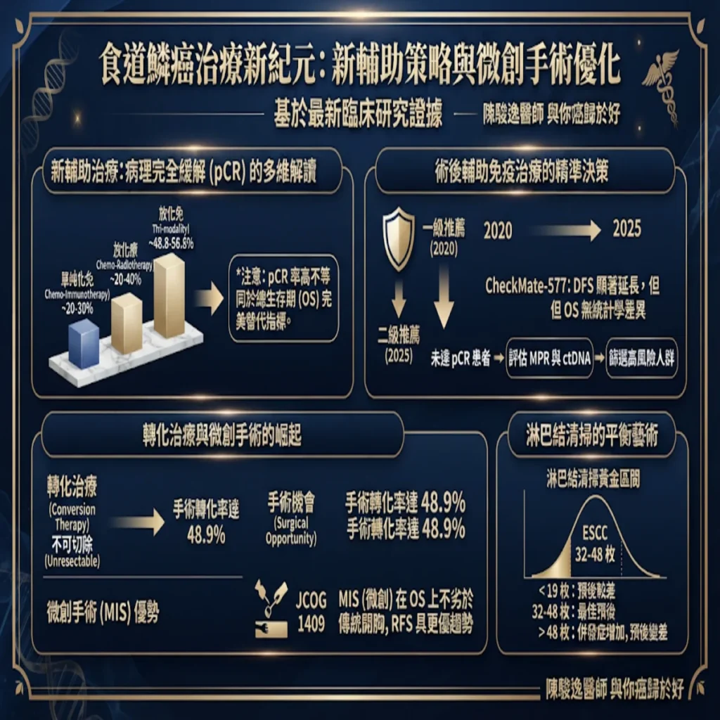 長跑五年的答案:從 CheckMate 648 破解食道鱗癌治療迷思:術前輔助免疫治療與微創手術的最新臨床進展解析 1 00005 42