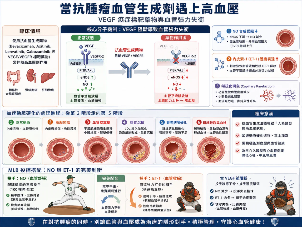 從球場防守到血管重構:腫瘤科醫師看高血壓血管損傷機制與抗血管新生標靶治療之交鋒 3 0019 2
