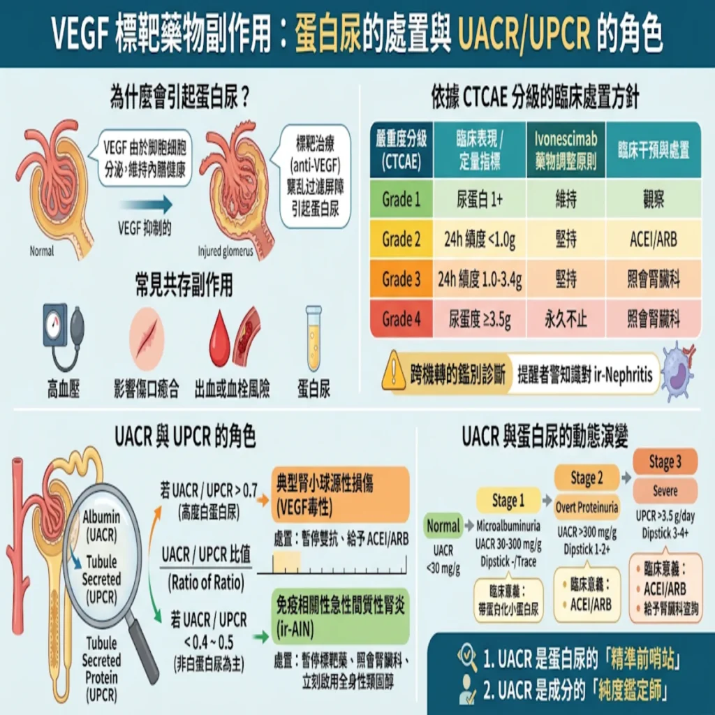 VEGF標靶藥物之副作用蛋白尿的處置以及UACR與UPCR的角色 2 0021 38