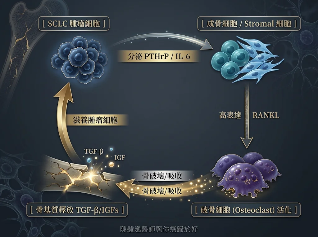 突破廣泛期小細胞肺癌的骨轉移治療瓶頸:從 JCOG0509 試驗的 224 例啟示,到 Denosumab 翻轉整體存活期的臨床思維 1 00005 5