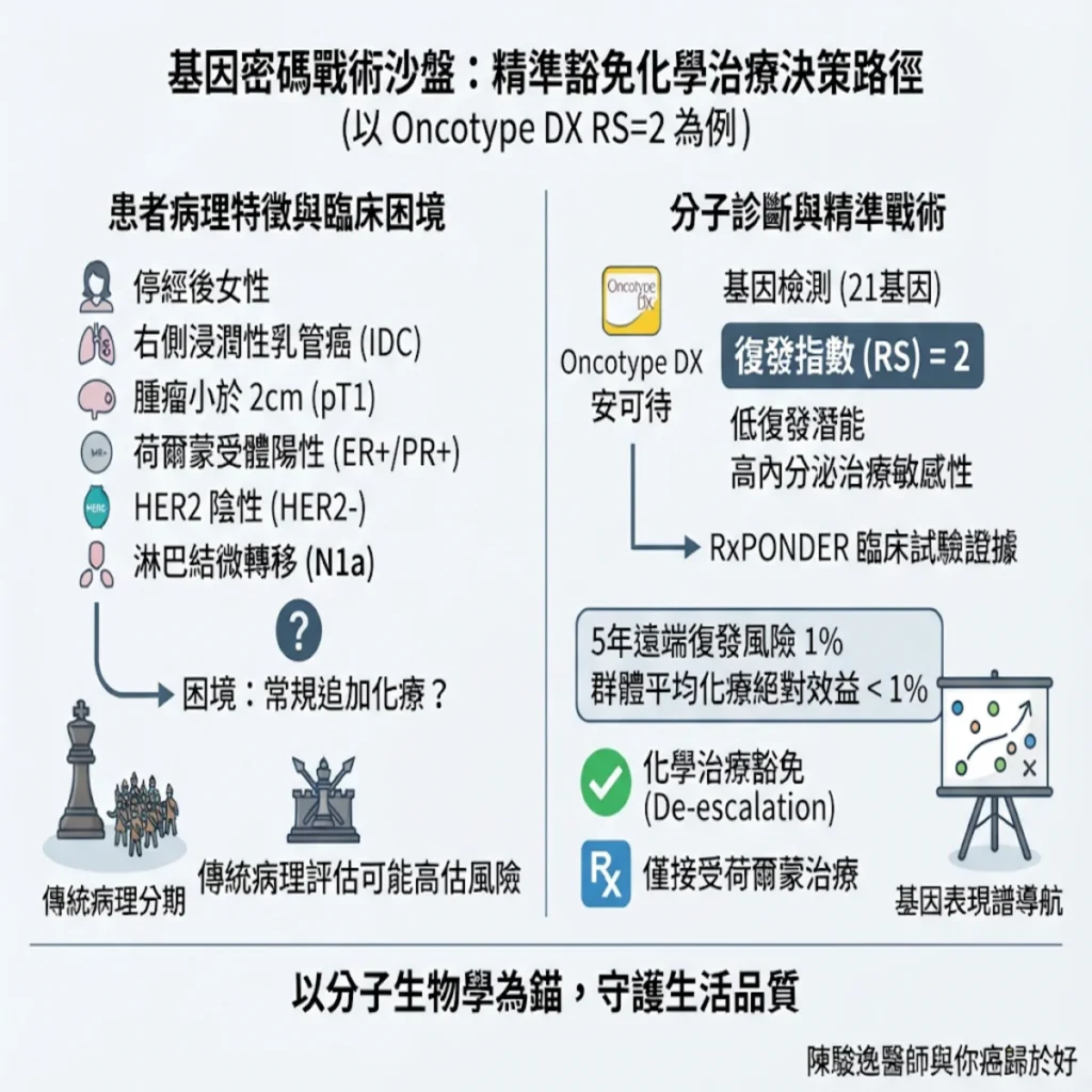 Oncotype DX基因密碼戰術沙盤:解讀荷爾蒙受體陽性早期乳癌患者的精準治療決策 2 00005 53