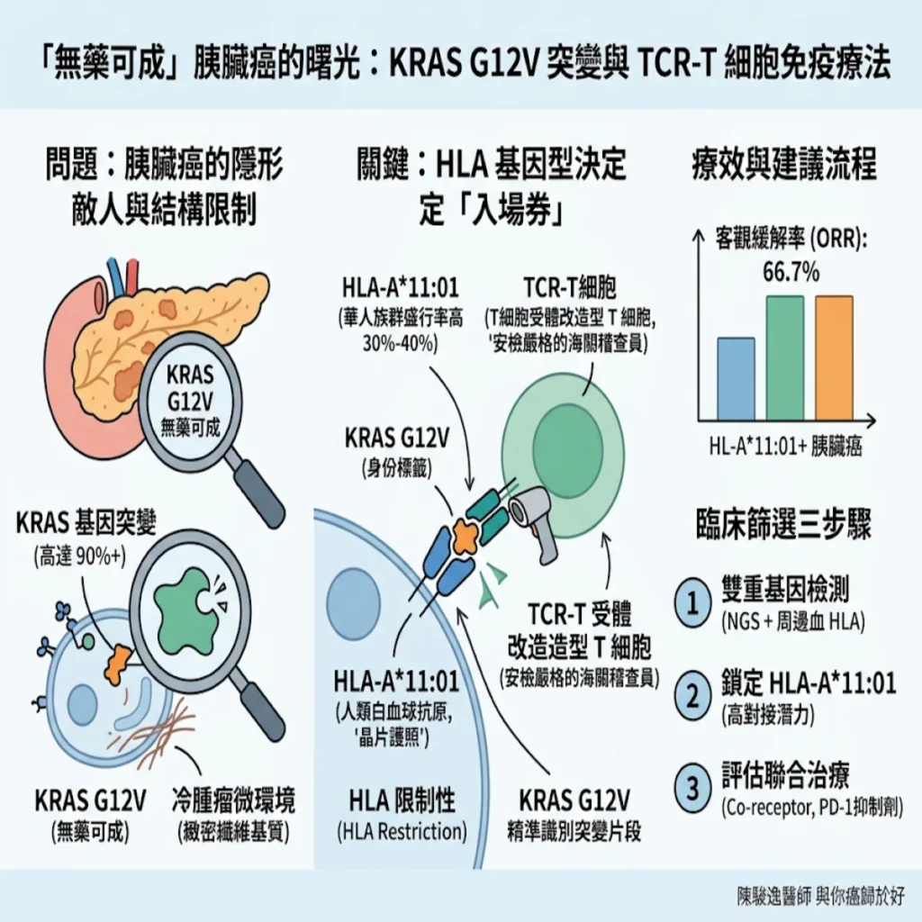 精準解鎖「無藥可成」的胰臟癌:KRAS G12V 與 TCR-T 免疫細胞療法的黃金配對 2 00005 66