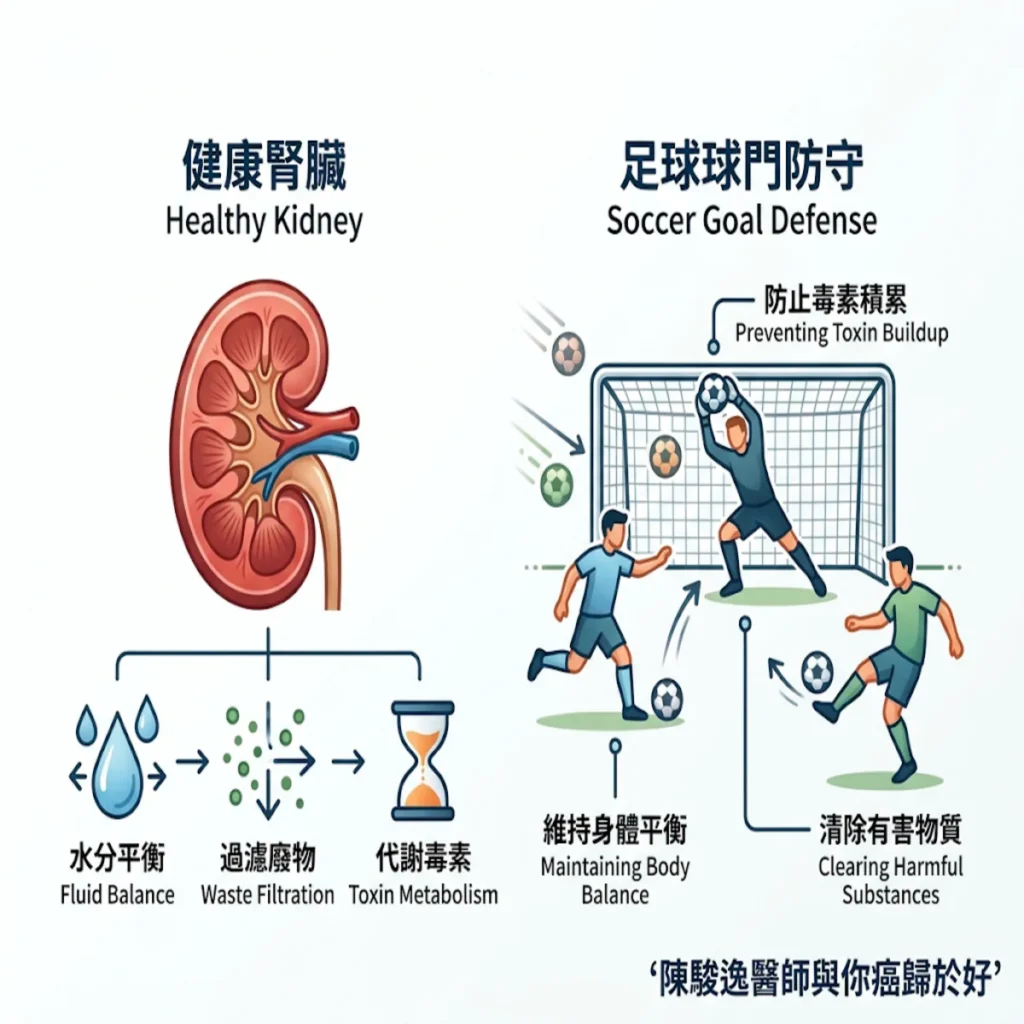 腎絲球屏障的破口:當血清肌酸酐(Serum Creatinine)正常遇上 UPCR > 2000 mg/g 的腫瘤免疫治療與VEGF標靶腎毒性臨床分流策略 2 00005 77