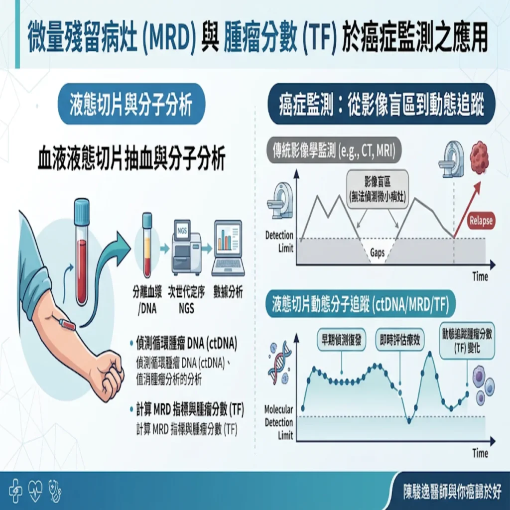 跨越癌症監測的「盲區」:微量殘留病灶(MRD)與腫瘤分數(Tumor Fraction, TF)在臨床精準決策的實戰應用 2 00005 81