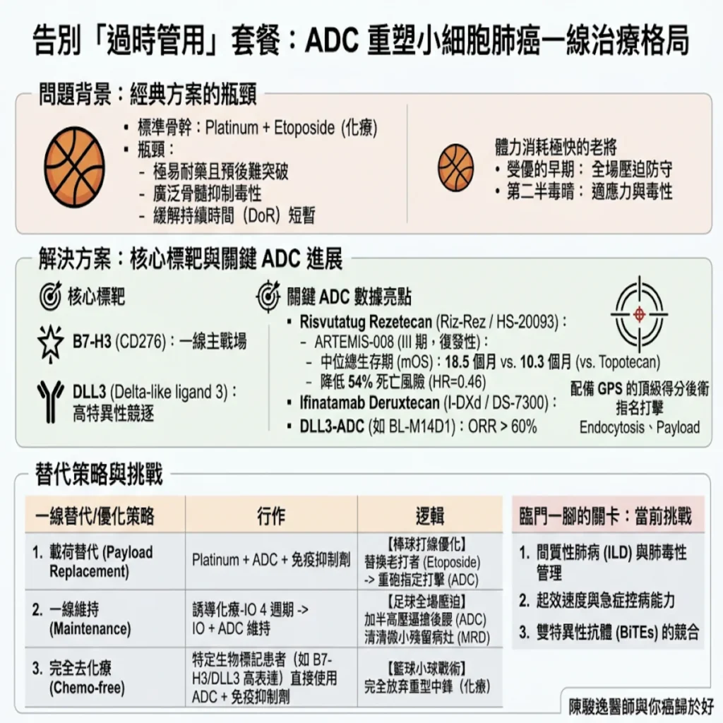 告別「過時但管用」的經典套餐:ADC 能否在小細胞肺癌一線戰場接管 Platinum + Etoposide? 2 00022 15