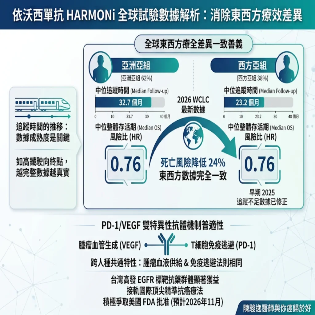 拆解肺癌雙抗新藥的地域密碼:依沃西單抗(Ivonescimab,AK112)在東西方亞組數據的跨國對齊與臨床價值 2 00022 3