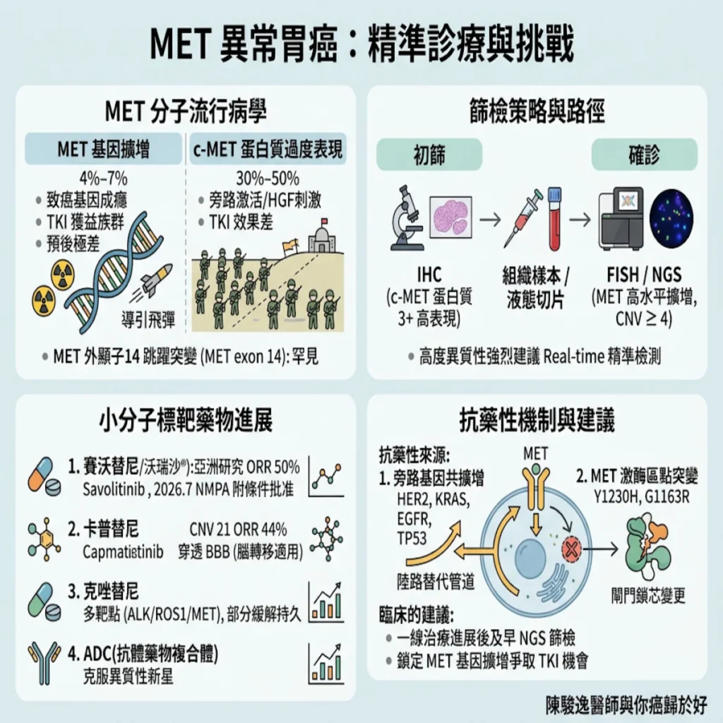 從歷史敗局到精準包抄:MET 基因擴增晚期胃癌的後線逆襲戰略 2 00022 41