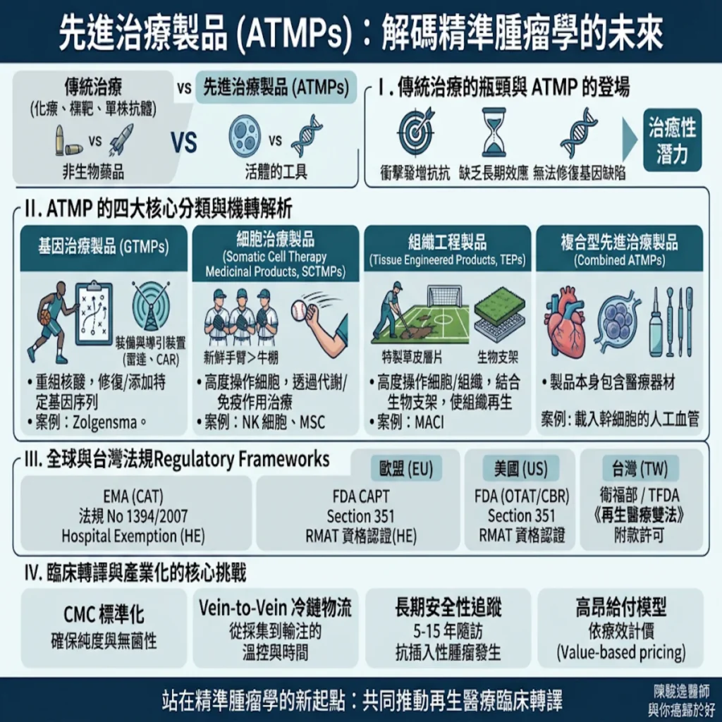 從基因密碼到細胞大軍:解析先進治療製品(ATMPs)在精準腫瘤學的臨床轉譯與挑戰 2 00022 70