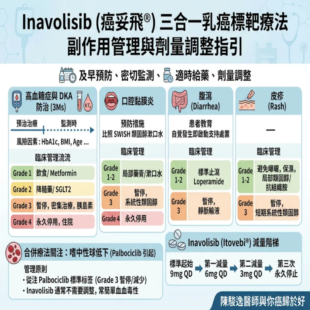 Inavolisib(癌妥飛)+荷爾蒙藥物與CDK4/6 抑制劑之三合一乳癌標靶療法的副作用處置 2 0021 2026 10 13T151351.843