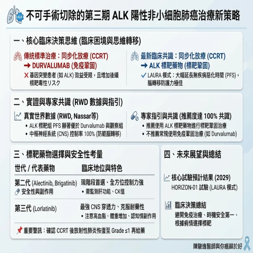如何治療不可手術切除的第三期 ALK 陽性非小細胞肺癌? 2 0021 95
